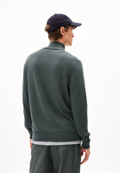 Armed Angels  Faabes Quarter Zip - Space Steel (Grey)