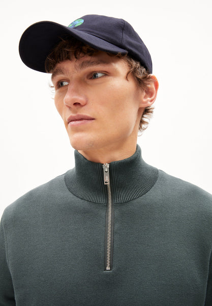 Armed Angels  Faabes Quarter Zip - Space Steel (Grey)