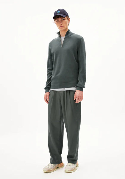 Armed Angels  Faabes Quarter Zip - Space Steel (Grey)