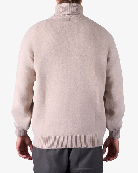 Merino Turtle Neck - Warm Taupe