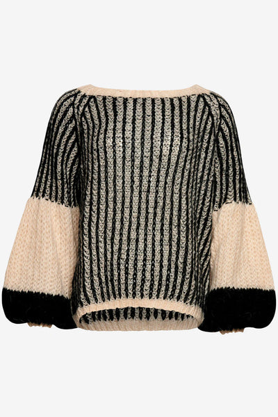 Noella - Liana Knit - Cream/Black
