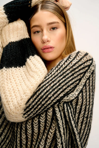 Noella - Liana Knit - Cream/Black