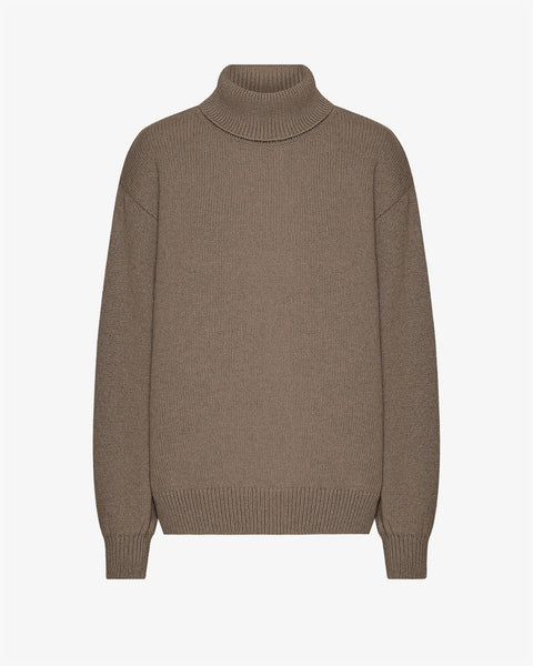 Merino Turtle Neck - Warm Taupe