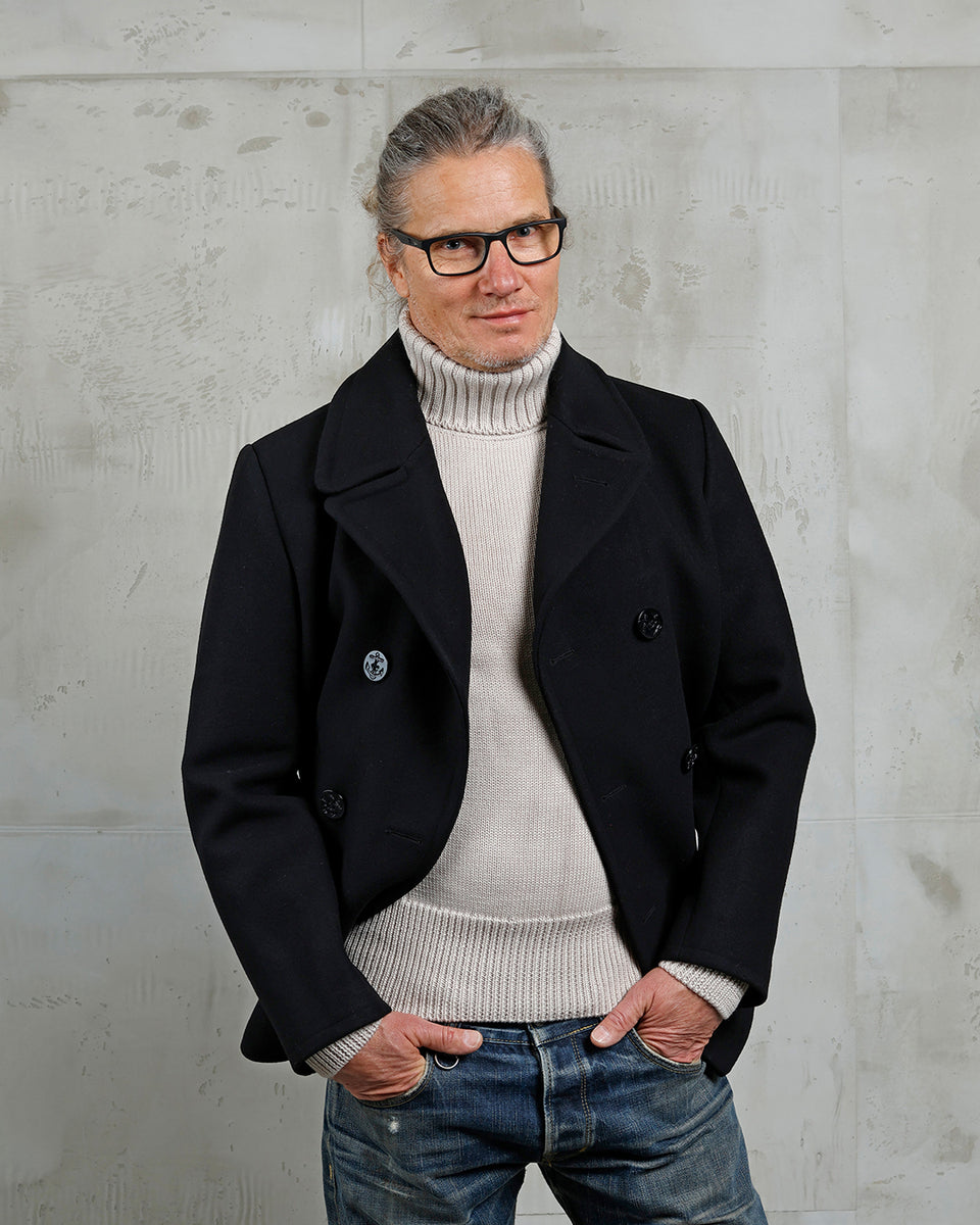 Pike Brothers 1938 Peacoat - Black – Badger Clothing