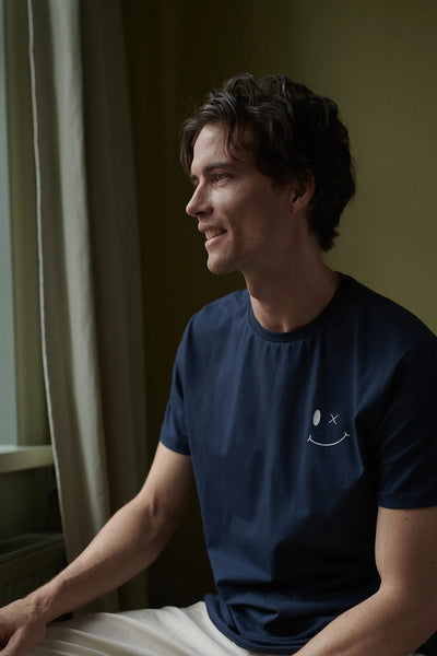 Clean Cut Copenhagen Patrick Organic Cotton Tee - Navy