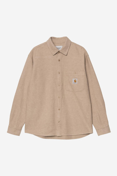 Carhartt WIP L/S Edgar Shirt - Peanut/Wax