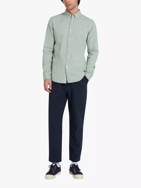Farah L/S Steen Shirt - Green Meadow