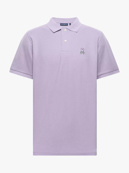 Psycho Bunny Classic Pique Polo - Lavender Grey