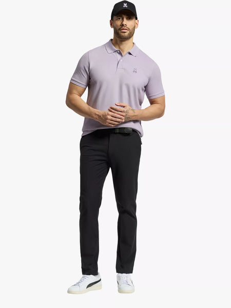 Psycho Bunny Classic Pique Polo - Lavender Grey