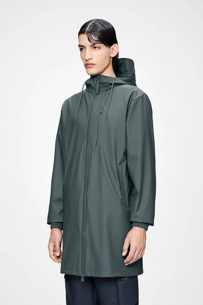 Rains Long Stormbreaker Jacket - Dark Grey