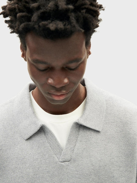 Thinking Mu Aritz Sweater - Grey Melange