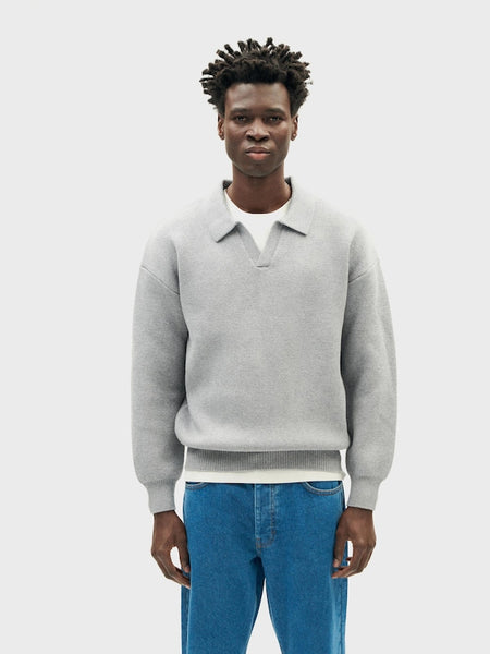 Thinking Mu Aritz Sweater - Grey Melange