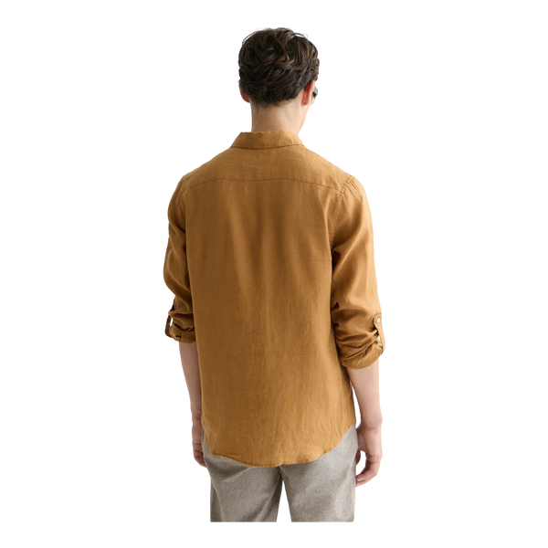 Scotch & Soda Core Linen L/S Shirt - Cathay Spice
