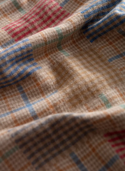 Edmmond L/S Yeld Check Shirt - Brown