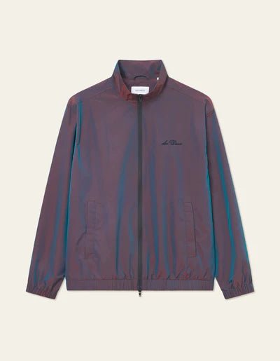 Les Deux Smith Shiny Tech Track Jacket - Oil Green
