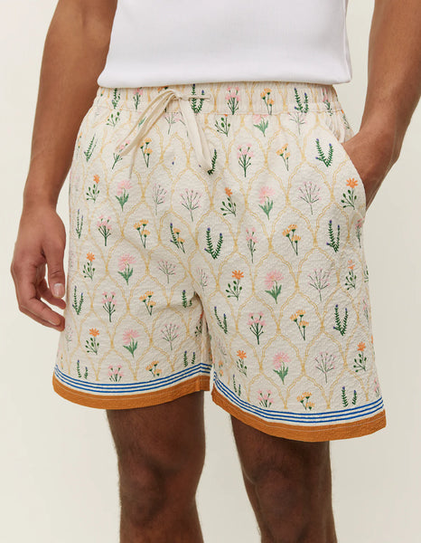 Les Deux Stan Flowers Swim Shorts - Ivory