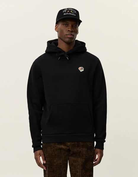 Les Deux Felipe Patch Hoodie - Black