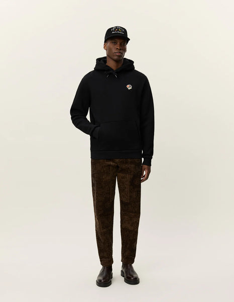 Les Deux Felipe Patch Hoodie - Black