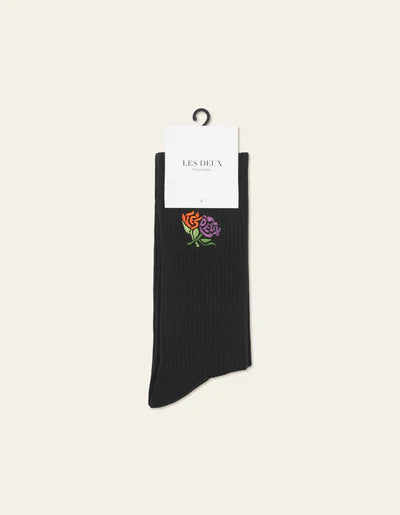 Les Deux Felipe Socks 2 Pack - Black