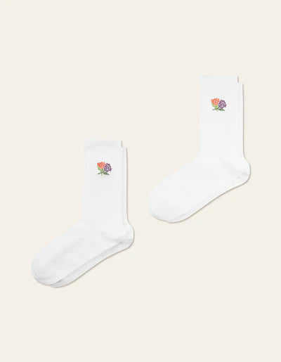 Les Deux Felipe Socks (2 Pack) - White