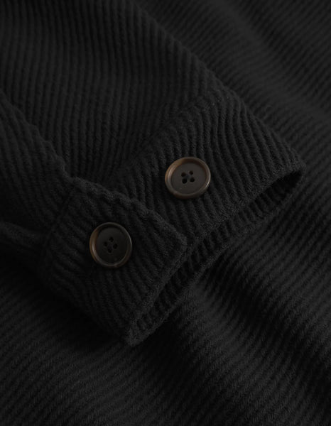 Les Deux Nash Twill Wool Blend Jacket - Black