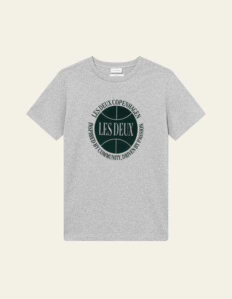Les Deux Ben Basketball Tee - Light Grey