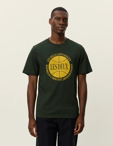 Les Deux Ben Basketball Tee - Duffel Bag (Green)