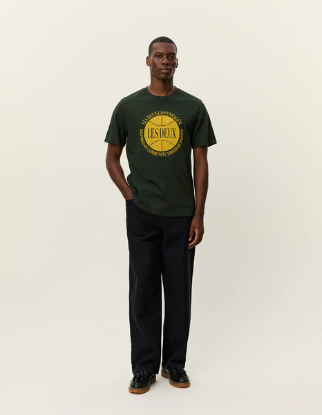 Les Deux Ben Basketball Tee - Duffel Bag (Green)