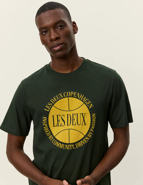 Les Deux Ben Basketball Tee - Duffel Bag (Green)