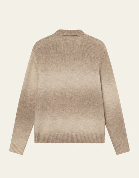 Les Deux Gannon Gradient Zip Cardigan - Prarie Sand