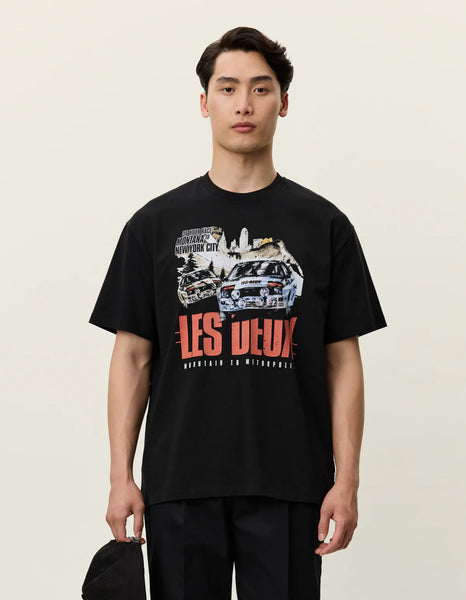 Les Deux Cole Rally Tee - Black