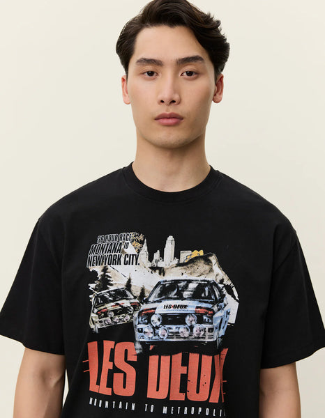 Les Deux Cole Rally Tee - Black