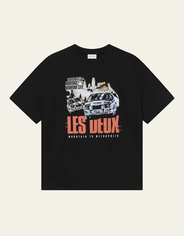 Les Deux Cole Rally Tee - Black