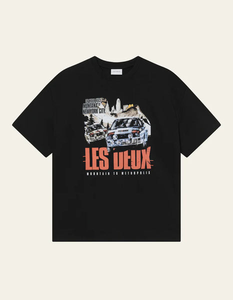 Les Deux Cole Rally Tee - Black