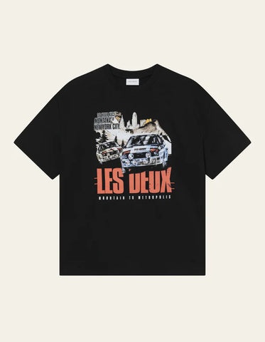 Les Deux Cole Rally Tee - Black