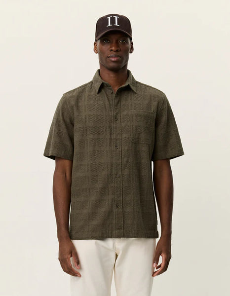 Les Deux Charlie S/S Shirt - Olive Night