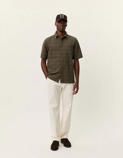 Les Deux Charlie S/S Shirt - Olive Night