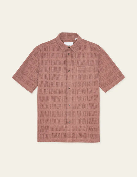 Les Deux Charlie S/S Shirt - Cognac Red