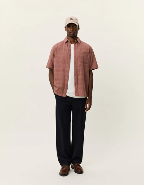 Les Deux Charlie S/S Shirt - Cognac Red