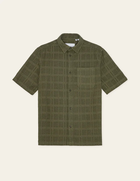 Les Deux Charlie S/S Shirt - Olive Night