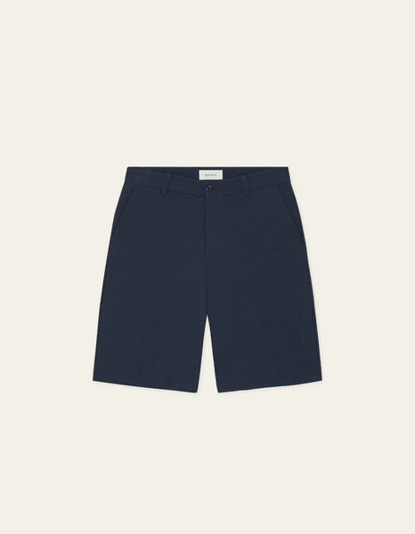 Les Deux Randall Seersucker Suit Shorts - Dark Navy