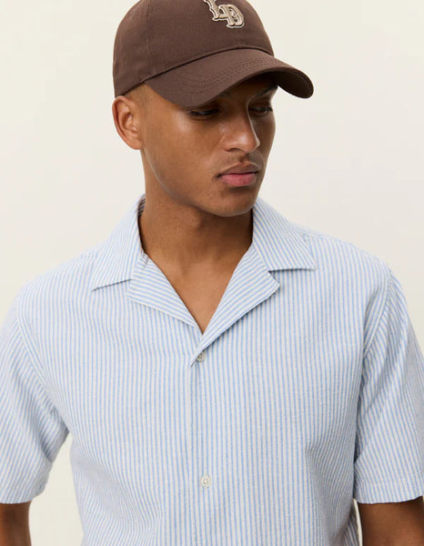 Les Deux Lukas Stripe Linen S/S Shirt - Allure