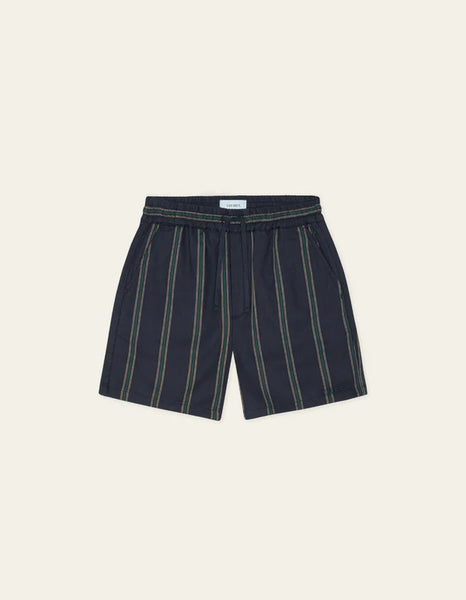 Les Deux Lawson Stripe Shorts - Dark Navy