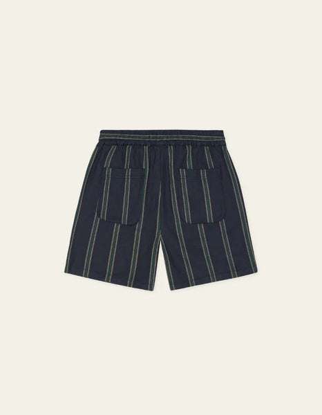 Les Deux Lawson Stripe Shorts - Dark Navy