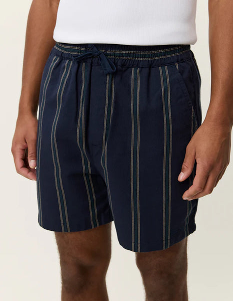 Les Deux Lawson Stripe Shorts - Dark Navy