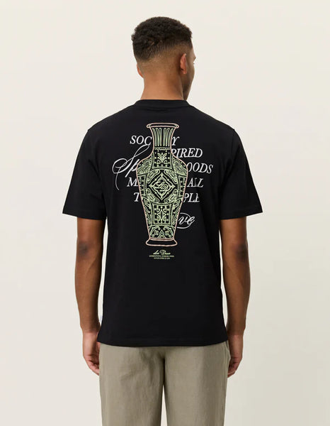 Les Deux Ben Faience Tee - Black