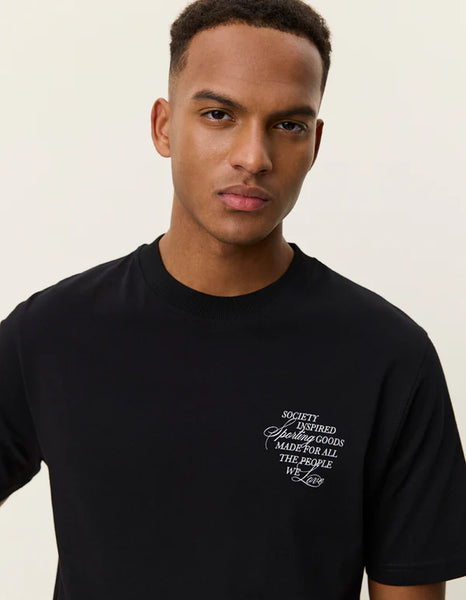 Les Deux Ben Faience Tee - Black