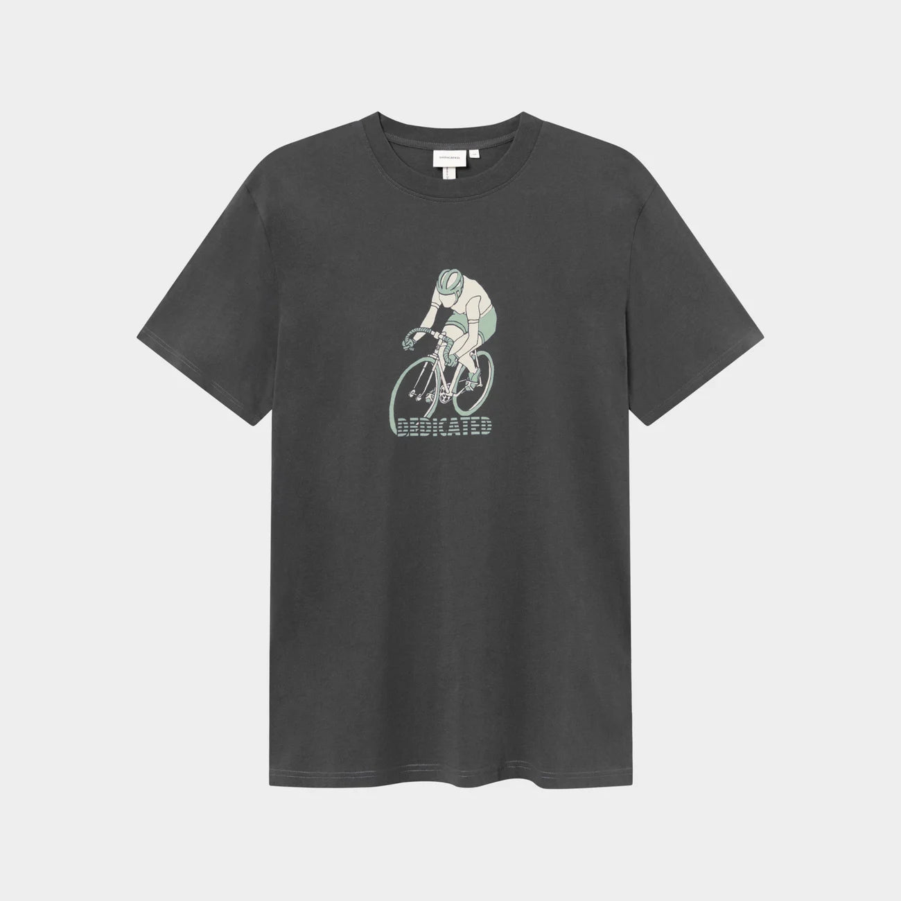 Dediated Stockholm Retro Bike Tee - Charcoal
