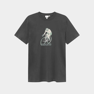 Dediated Stockholm Retro Bike Tee - Charcoal