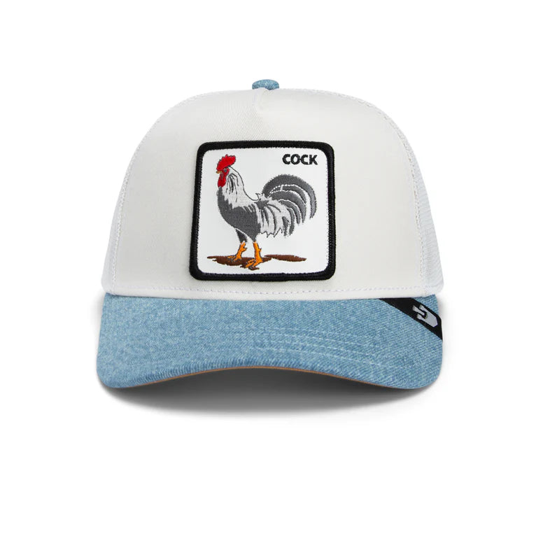 Goorin Bros. Rooster Fan Institutional ball Club Trucker cap - White